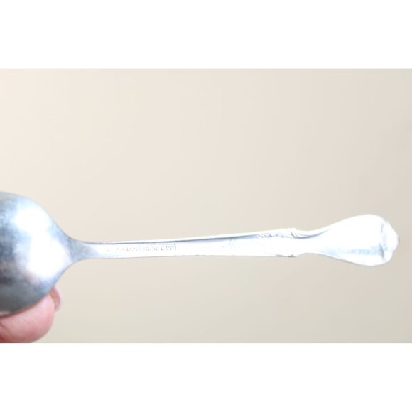 Wm Rogers Memory Teaspoon Tea Spoon Silver Plate 93382 Monogram - Picture 5 of 5